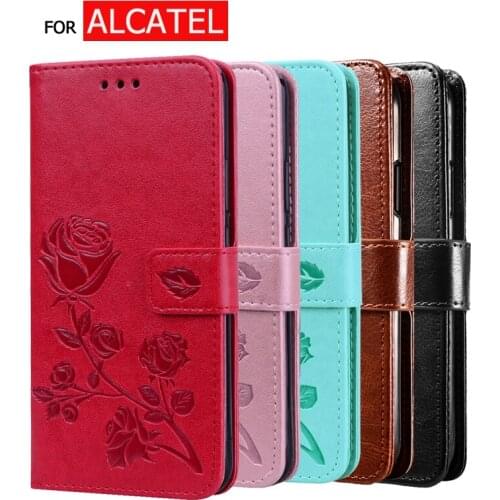 For Alcatel 1S 5024D Case Luxury PU Leather Back Cover For Alcatel 1S 2020 Case Flip Stand Protector Phone Bag Coque Capas