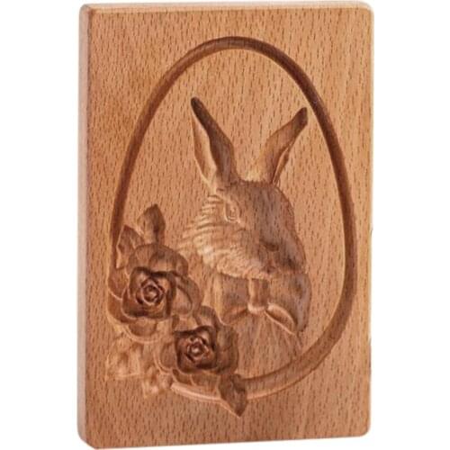 Cookie Mold Heart Rabbit Shape Baking Tools for Stamp Embossing Press Stamp Embosser Sugar Pasty Cake DIY Baking Mould