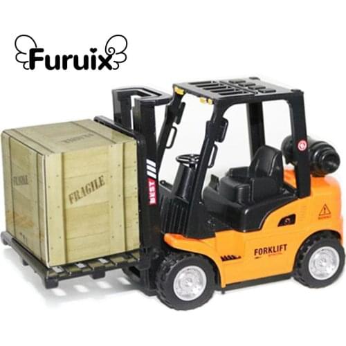 Alloy Boy Toy Car Construction Vehicle Children Lift Forklift Child Model Toy Gift Box Mini Pull Back Engineering Vehicle Toy