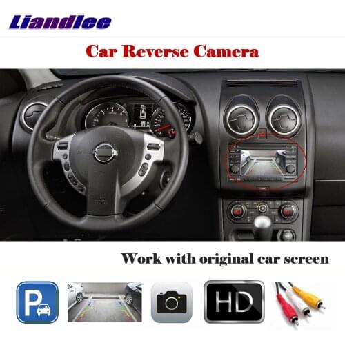 Liandlee For Nissan Qashqai Dualis 2007~2013 / Auto Back Up Camera Rearview Reverse Parking Camera Work with Car Factory Screen