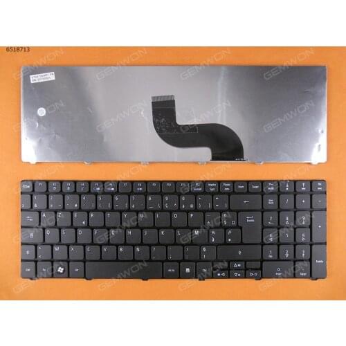 FR French AZERTY Version Keyboard for ACER AS5810T 5410T 5536 5536G 5738 5810 MB358-001 New Laptop BLACK No Backlit No Frame