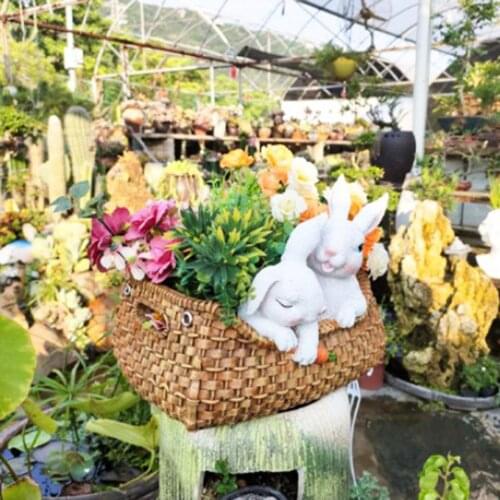 Rabbit Garden Pots Succulent Holder for Flower Cactus Air Plants