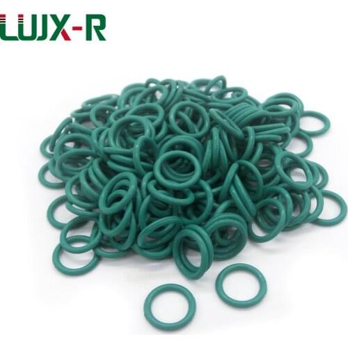 LUJX-R 15pcs 1.8mm O Ring Seal Oil Proof FKM Washer OD13.6/14.2/14.8/15.4/16.1/16.8/17.6/18.6~23.6mm O-Ring Gasket Car Fitting