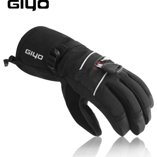 Giyo Full Finger Winter Cycling Gloves Thermal Ski Snowboard Bicycle Mittens Winter Sport Touch Screen Anti-cold Long Gloves