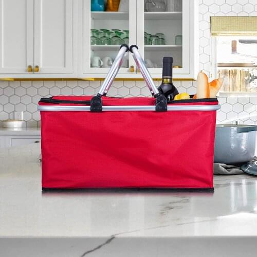 Portable Lunch Cooler Bags Folding Insulation Picnic Ice Pack Food Thermal Bag Drink Carrier Waterproof Bags Food Delivery Bag