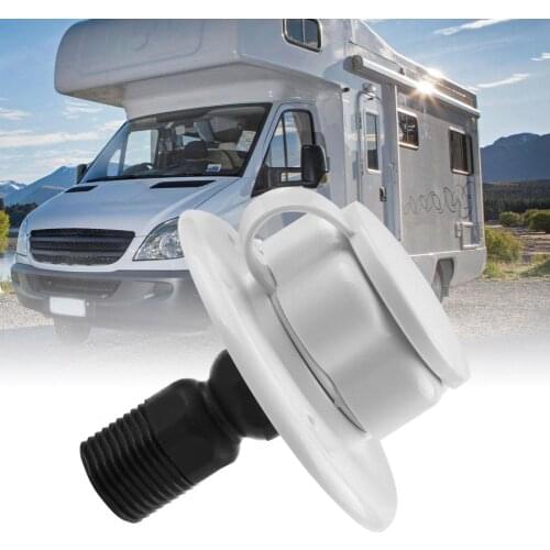 Dropshipping One-way RV Gravity Water Inlet White Fresh Water Fill Inlet Valve Hatch for Trailer Camper