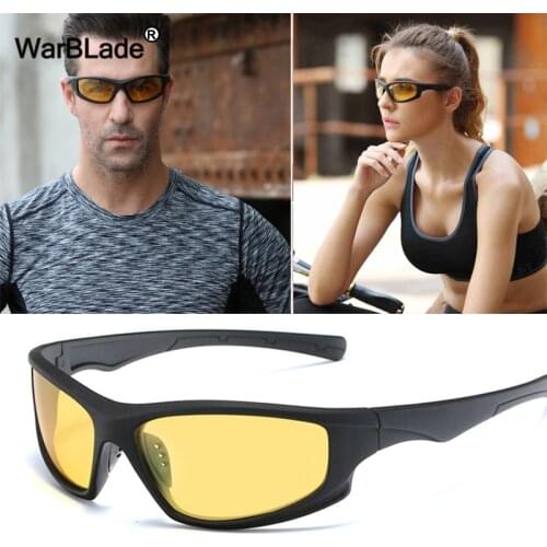 WarBlade Men Polarized Night Vision Glasses Photochromic Sunglasses Day Night Driving Anti-glare Goggles Sun glasses UV400