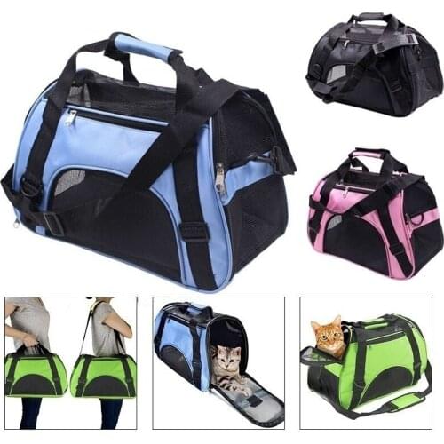 Pet Bag Soft-Sided Carriers Portable Dog Cage Carrying Shoulder Bags Breathable Outdoor Pet Carrier Shoulder Bag Dog Handbag