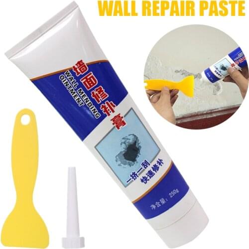 Universal Mending Paste Repair Cream Wall Repairing Ointment Grout Beautiful Sealant for Cracked Peeled Holes Wall Scraper 250g