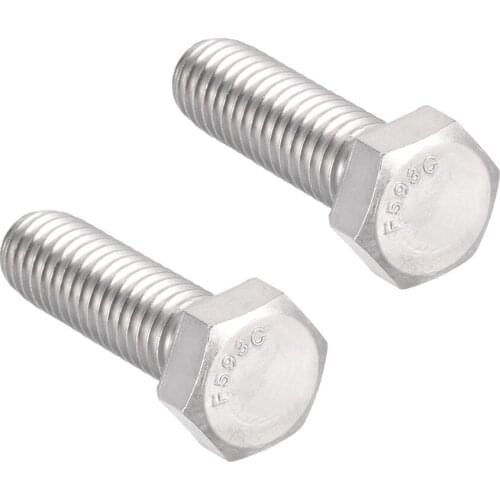 UXCELL 2Pcs Bolts 3/8-16x1-1/4" 304 Stainless Steel Hex Head Screw Bolt Fastener Office Appliance Communication Equipment Bolt