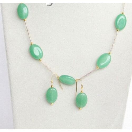 Fine Jewellery Green Jade Necklace Pendant Bracelet Natural jewelry