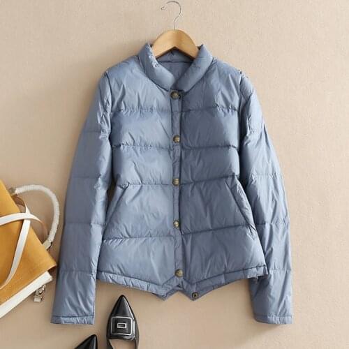 SEDUTMO Winter Fashion Ultra Light Duck Down Coat Women Casual Short Oversize Jackets Autumn Slim Parkas ED1357