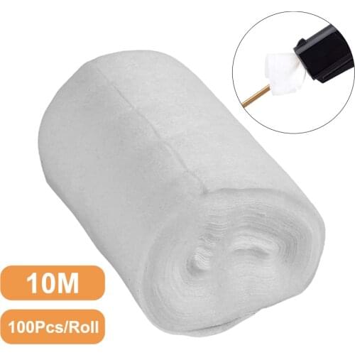 100Pcs Gun Cleaning Patches 10m Tactical Rifle Handgun Shotgun Cleaning Cotton Cloth Softness Hunting Accessories