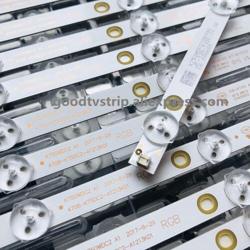20pcs/lot for 75PUF6393/T3 75U3800C led backlight for 4708-K75DC2-A1213K01/K750WDC2