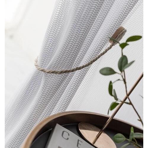 2021 New Curtains for Living Dining Room Bedroom Herringbone Yarn Hot-selling Curtains Nordic Simplicity Window Curtain