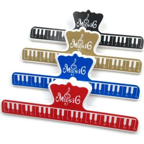 4 Pcs Music Book Note Paper Ruler Sheet Music Spring Clip Holder For Piano Guitar Violin Viola Cello Performance