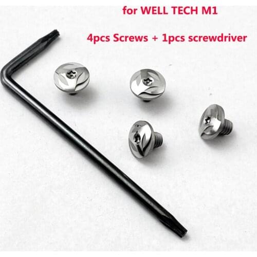 4pcs/Set WELL TECH M1 Handle Guard Screws Stainless Steel Custom Made Refit Modify Screw Accessories Repair DIY Tools Parts