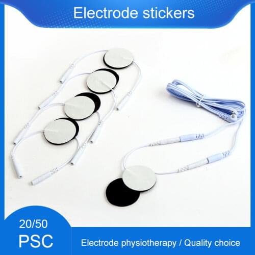 20pcs 3.2cm Circular Electrode Adhesive Gel Pads Body massageTherapy Massager Therapeutic Pulse Stimulator Electro Sticker