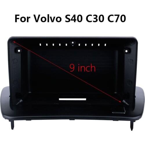 9 inch Car Radio Fascia For VOLVO C30 C70 S40 Auto Audio Dash Panel Double Din Android Head Unit Frame Kit