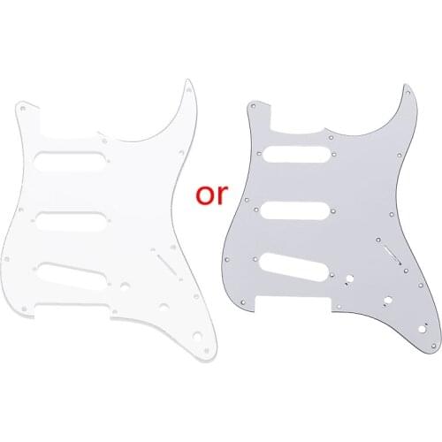 White Tortoise Shell Pickguard Scratch Plate For Fender Stratocaster New