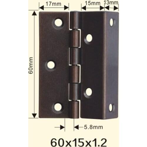 Freeshipping 60*15*1.2mm Iron Metal Hinge Sewing Machine Folding Table Furniture Flip Tray Hinges Big Door Hinges