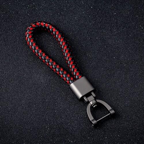 Car Accessories High Quality Fashion Business Leather Braided Rope Keychain Keyring For Alfa Romeo 156 147 159 GT Giulietta