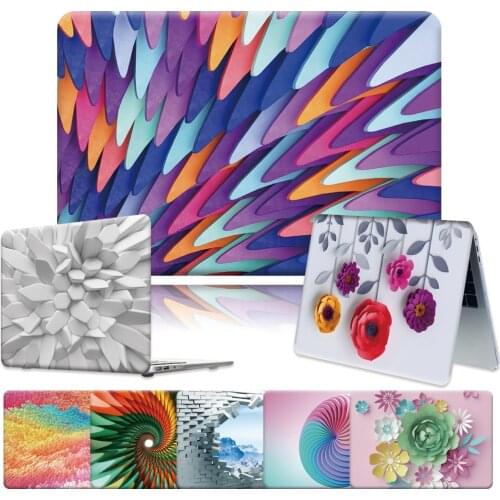 Laptop Case Fit MacBook Air Pro Retina 11 / 12 / 13 / 15" Laptop Printed Anti-fall Scratch Resistant Hard Shell Cover Case