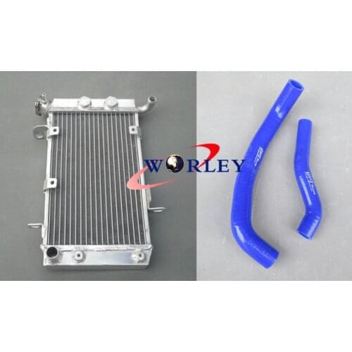 For Suzuki LTZ400 KFX400 DVX400 2003-2008 04 05 06 07 Aluminum Radiator& BLUE Hose