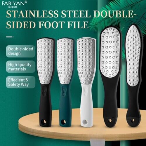 Double Side Foot File Hard Dead Skin Rasp Callus Remover Foot Care Pedicure Grinding Tools Stainless Steel