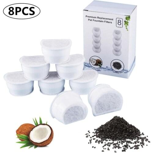 Activated Carbon Filters For Automatic Cat Water Fountain Filters Replacement Filters For Pet Water Dispenser Drinking Fountain
