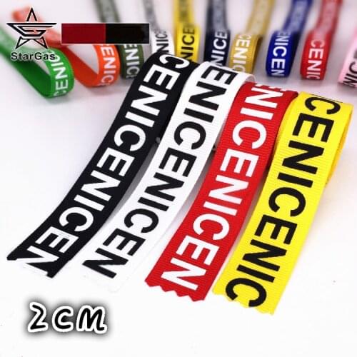 Hot sale 1 Meter 3/4"20mm Grosgrain Ribbon Printed "NICE" (4 colors) Polyester Grosgrain Ribbon For DIY handmade materials