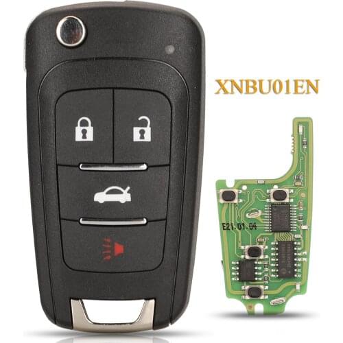Kutery 4 Buttons Xhorse Wireless XNBU01EN Universal Remote Key For Buick For VVDI Mini Key Tool VVDI2