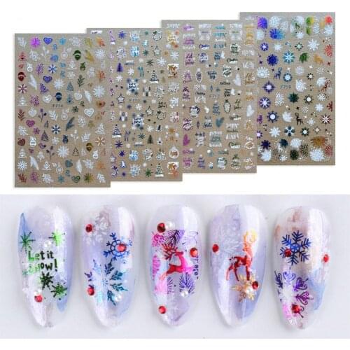 Easy to Apply 1 Sheet Stylish Multicolor Manicure Decal Environmentally Friendly for Photography