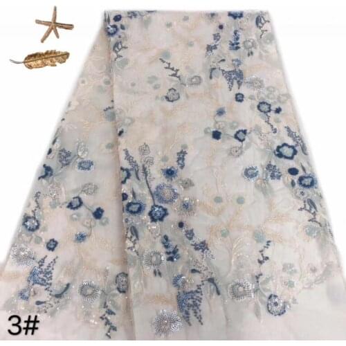 Best quality L-591816 pretty embroidered african lace fabric material for wedding dress high quality