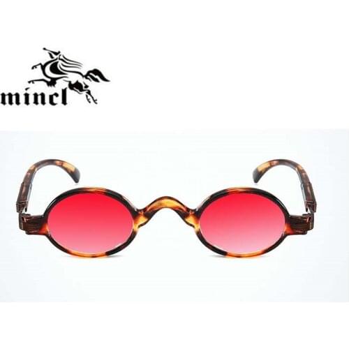 MINCL/Hot New Classic Retro Brand Design Round Sunglasses Women Men Fashion Ladies Round Red Green Leopard Sun Glasses Shades NX