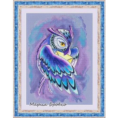 Letter Owl Cross Stitch Kit Package Greeting Needlework Counted Cross-Stitching Kits New Style Counted