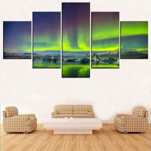 Wall Art Canvas Painting Natural 5 Piece HD Print Painting Painting Modern Decor Picture Poster Landscape Canvas Living Room
