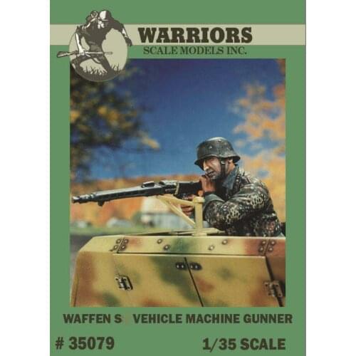 1/35 German Waffen Vehicle Machine Gunner Resin Figures WARRIORS #35079 Unassembled Uncolored