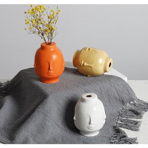 Nordic ceramic flower vase decoration Home decor room decoration vase decoration home design small living room decoration