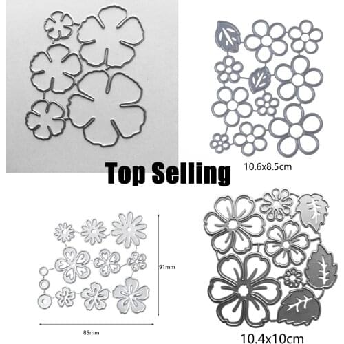 2021 New Five Petal Flower Metal Cutting Dies Stencil Scrapbooking CYC DIY Album Stamp Paper Card Embossing Decor Craft