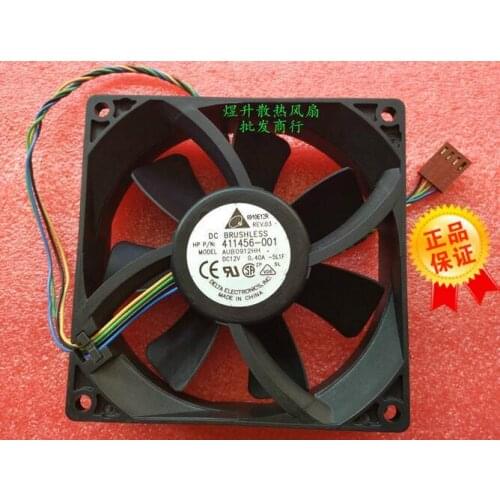Original for Delta AUB0912HH DC 12V 0.40A 411456-001 9025 9cm 4-line Server Cooling Fan