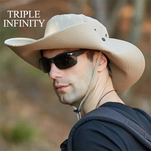 New Summer Mens Panama Hat Outdoor Oversized Wide Brim Large Designer Bucket Hat Male Mountaineering Fishing Hiking Sun Hat Bob