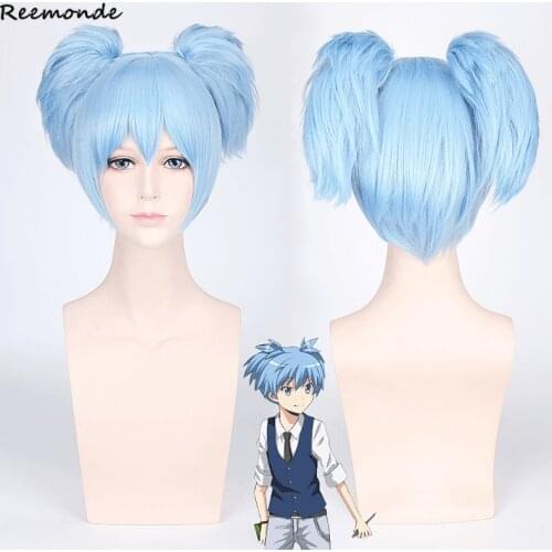 Anime Assassination Classroom Shiota Nagisa Wigs Cosplay Costume Ansatsu Kyoushitsu Synthetic Hair Halloween Party Wig For Girls