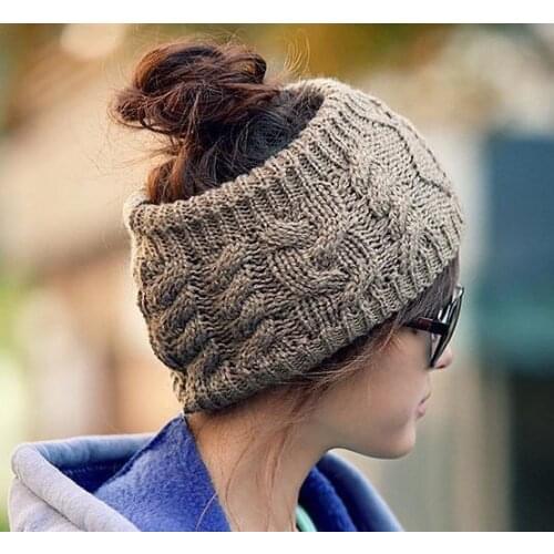 Wholesale and retail twisted knitted yarn headband womens winter fashion hair accessories headbands