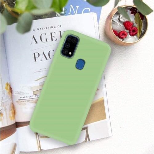 For Galaxy M31 Case Shockproof Case Liquid Soft TPU Silicon Cover Case on For Samsung Galaxy M31 SM-315F Funda Couqe