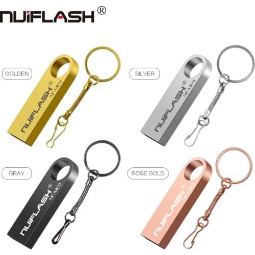 Cheapest Metal Waterproof 32gb 16gb USB Flash Drive Pen Drive 128gb 64gb 8gb Pendrive Real Capacity USB Stick with Key Ring