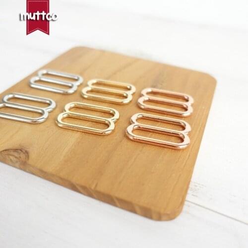 DIY dog collar for 25mm Webbing golden Metal Slider Buckles Loops DIY Straps Bags Belts Adjustment DIY Accessories 3 colours