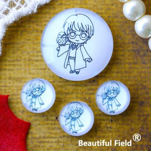 12mm 25mm 14mm 16mm 18mm 20mm Photo Glass Cabochons Round Cameo Set Handmade Settings Stone Magic SI1155