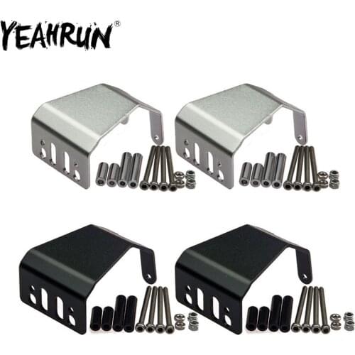 YEAHRUN Aluminum Front Rear Axle Armor Protection Skid Plate Assembly for Axial SCX10 1/10 RC Crawler Car Upgrade Parts