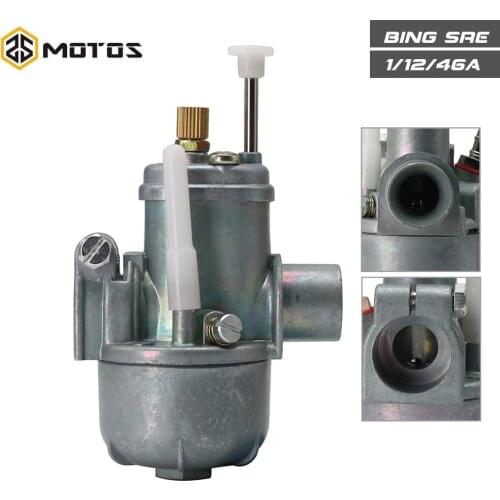 ZS MOTOS For BING Carburetor 12mm BING Moped Carburetor For BING SRE 1/12/46A PUCH CASAL MUSTANG ZUNDAPP For 50/60cc Moped